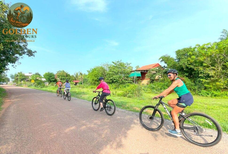 Photo-Op Paradise: Breathtaking Sunset Mekong Laos Bike Tours