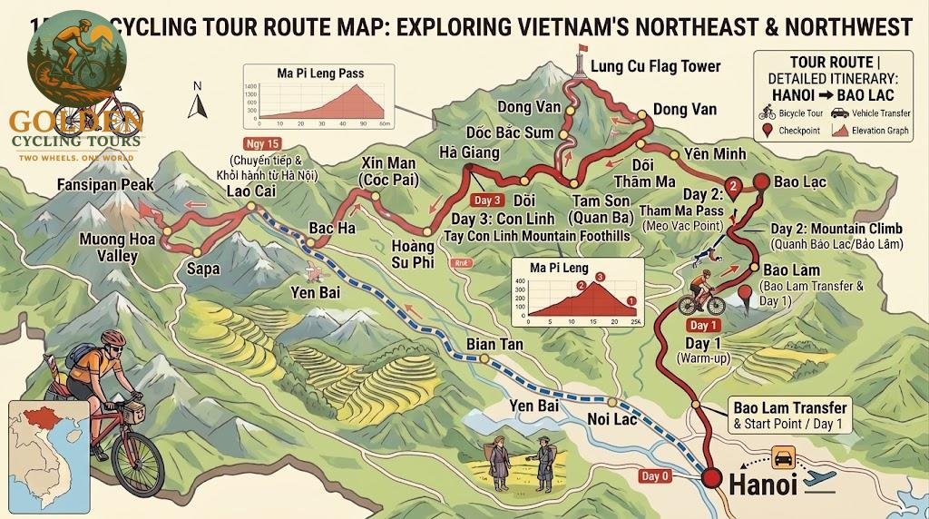 Epic 15-Day Ha Giang to Sapa Mountain Bike Tour