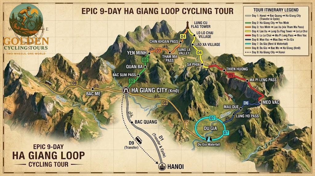 Epic 9-Day Ha Giang Loop Cycling Tour